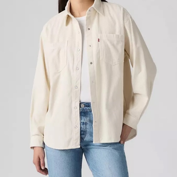 Levi’s M oversized corduroy button down shirt/jacket - Picture 3 of 5